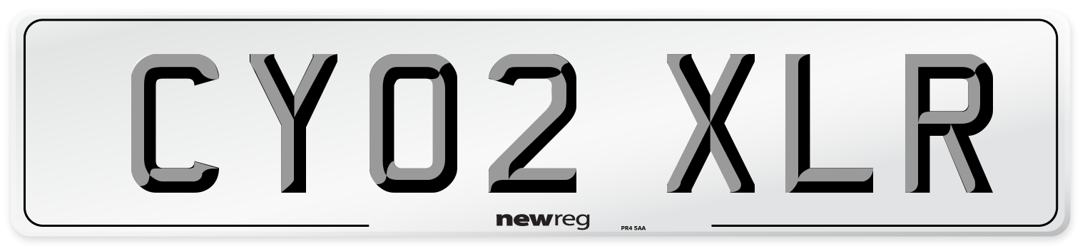 CY02 XLR Number Plate from New Reg